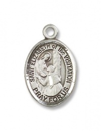 Sterling Silver St. Elizabeth of the Visitation Pe Sterling Silver Lite Curb Chain Sterling Silver St. Elizabeth of the Visitation Pe Sterling Silver Lite Curb Chain