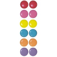 Set Of 6 Pairs 1 Button Earrings In Multi Set Of 6 Pairs 1 Button Earrings In Multi