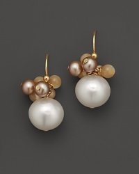 A shimmering mix of mother-of-pearl and cultured freshwater pearls. A shimmering mix of mother-of-pearl and cultured freshwater pearls.