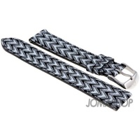 MICHELE 18 mm Chevron Patchwork Fashion Leather Strap MICHELE 18 mm Chevron Patchwork Fashion Leather Strap