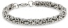 Stainless Steel Byzantine Bracelet, 8