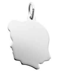 They grow up so fast. This polished Rembrandt charm features a little girl's profile crafted from sterling silver. Charm can be added to your favorite charm bracelet or necklace for the perfect finishing touch. Approximate drop: 1 inch. They grow up so fast. This polished Rembrandt charm features a little girl's profile crafted from sterling silver. Charm can be added to your favorite charm bracelet or necklace for the perfect finishing touch. Approximate drop: 1 inch.