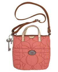 Laid-back style is in the bag with this adventure-ready crossbody by Fossil. A quilted exterior and contrast front logo puts the right finishing touches on this take-anywhere style. Laid-back style is in the bag with this adventure-ready crossbody by Fossil. A quilted exterior and contrast front logo puts the right finishing touches on this take-anywhere style.