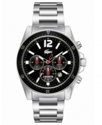 A sporty chronograph watch from Lacoste's Seattle collection with modern sophistication. A sporty chronograph watch from Lacoste's Seattle collection with modern sophistication.