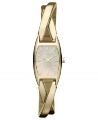 An elegant watch from DKNY that fits in with your finest bracelets and fine jewelry. An elegant watch from DKNY that fits in with your finest bracelets and fine jewelry.