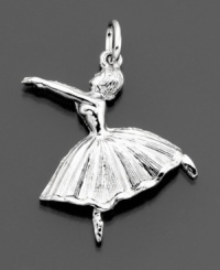 A tiny dancer to always hold close. This beautiful ballerina charm by Rembrandt is crafted in sterling silver. Approximate drop: 1 inch. A tiny dancer to always hold close. This beautiful ballerina charm by Rembrandt is crafted in sterling silver. Approximate drop: 1 inch.