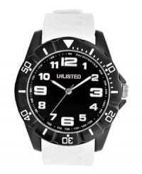 Life in black & white: this durable Unlisted watch stands out in contrast. Life in black & white: this durable Unlisted watch stands out in contrast.