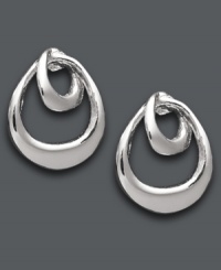 Stud earrings make for an overall sophisticated look. Unwritten's elegant double teardrop design in sterling silver offers poise and polish. Approximate drop: 1/2 inch x 3/8 inch. Stud earrings make for an overall sophisticated look. Unwritten's elegant double teardrop design in sterling silver offers poise and polish. Approximate drop: 1/2 inch x 3/8 inch.