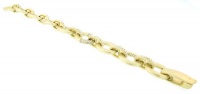 Designer Inspired CZ Embellished Matt Gold Chain Link Designer Inspired CZ Embellished Matt Gold Chain Link
