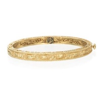 Delatori 18kt Yellow Gold Plated Pompeii Thin Bangle Delatori 18kt Yellow Gold Plated Pompeii Thin Bangle