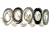 Nine West Polished & Brushed Silver Tone Stretch Bracelet