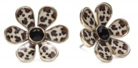 Betsey Johnson Essentials Leopard Flower Stud Earrings