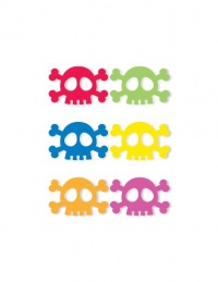 Kikkerland Skull Silicone Drink Markers, Set of 6 Kikkerland Skull Silicone Drink Markers, Set of 6
