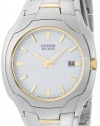 Citizen Men's BM6014-54A Eco-Drive Two-Tone Stainless Steel White Dial Watch