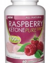 Raspberry Ketone Pure 100! No Fillers or Additives - Veggie Caps!