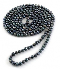 PEARL BLOW-OUT SALE! 7-8mm Black Freshwater Pearl Endless Necklace, 64 PEARL BLOW-OUT SALE! 7-8mm Black Freshwater Pearl Endless Necklace, 64