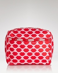 Four pockets in this nylon LeSportsac cosmetics case makes for a pretty organized essential, styled in a fresh for the season print. Four pockets in this nylon LeSportsac cosmetics case makes for a pretty organized essential, styled in a fresh for the season print.