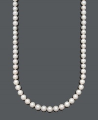 Layer yourself in three feet of glorious, polished pearls. This beautiful necklace by Belle de Mer features AA+ cultured freshwater pearls (11-12 mm) with a 14k gold clasp. Approximate length: 36 inches. Layer yourself in three feet of glorious, polished pearls. This beautiful necklace by Belle de Mer features AA+ cultured freshwater pearls (11-12 mm) with a 14k gold clasp. Approximate length: 36 inches.