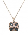 Effy Jewlery Pave Classica Bella Bleu Diamond Pendant, 0.52 TCW