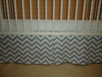 Zig Zag Baby Crib Skirt by New Arrivals Zig Zag Baby Crib Skirt by New Arrivals