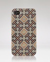 Tory Burch has dressed up this functional hardshell case in the brand's signature logo, designed exclusively for the iPhone 4. It's a sure conversation piece.