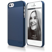 elago S5 Outfit Aluminum and Polycarbonate Dual Case for the iPhone 5 - eco friendly Retail Packaging - Jean Indigo