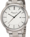 Kenneth Cole New York Men's KC3906 Cyber Round White Bracelet Date Watch