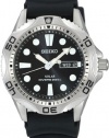 Seiko Men's SNE107P2 Rubber Analog with Black Dial Watch