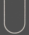 The perfect addition to your collection. AA Akoya freshwater pearls (7-7-1/2 mm) set in 14k gold add an extra element of beauty to any ensemble. Necklace by Belle de Mer. Approximate length: 24 inches.
