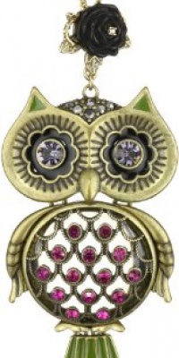 Betsey Johnson Creepy Critter Large Owl Pendant Necklace Long Necklace Betsey Johnson Creepy Critter Large Owl Pendant Necklace Long Necklace