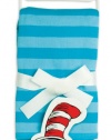 Bumkins Dr. Seuss Receiving Blanket, Blue Stripe