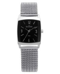Dark decadence. This timeless watch by Skagen Denmark boasts a stretch bracelet for gentle wear. Dark decadence. This timeless watch by Skagen Denmark boasts a stretch bracelet for gentle wear.
