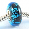 Beautiful Green and Blue Murano Glass Bead Charm Fits Pandora Bracelet