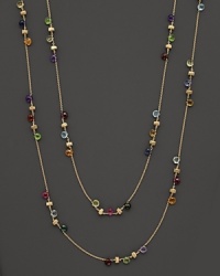 From the Paradise collection, a multi semi-precious stone necklace, designed by Marco Bicego. Shown doubled, but can be worn as one long strand. From the Paradise collection, a multi semi-precious stone necklace, designed by Marco Bicego. Shown doubled, but can be worn as one long strand.