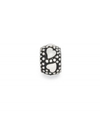 Perky polka dots and sweet hearts decorate the sterling silver bead. Donatella is a playful collection of charm bracelets and necklaces that can be personalized to suit your style! Available exclusively at Macy's. Perky polka dots and sweet hearts decorate the sterling silver bead. Donatella is a playful collection of charm bracelets and necklaces that can be personalized to suit your style! Available exclusively at Macy's.