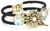 Betsey Johnson Iconic Enchanted Garden Flower and Dragonfly Bangle Bracelet Betsey Johnson Iconic Enchanted Garden Flower and Dragonfly Bangle Bracelet