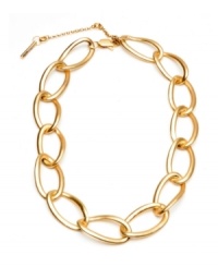 Add depth to a simple sweater with these chunky links from Kenneth Cole New York. Necklace crafted from gold-plated mixed metal. Approximate length: 16 inches + 2-inch extender. Add depth to a simple sweater with these chunky links from Kenneth Cole New York. Necklace crafted from gold-plated mixed metal. Approximate length: 16 inches + 2-inch extender.