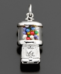 Summer days and retro style: you'll love this gumball machine charm by Rembrandt charms. Crafted in sterling silver. Approximate drop: 1 inch. Summer days and retro style: you'll love this gumball machine charm by Rembrandt charms. Crafted in sterling silver. Approximate drop: 1 inch.
