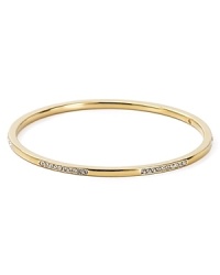 Elegant in its simplicity: this Nadri bangle is dressed up in a slender row of shimmering crystals. Elegant in its simplicity: this Nadri bangle is dressed up in a slender row of shimmering crystals.