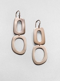 From the Lite Links Collection. A drop design featuring shiny links in sterling silver and 18k gold, finished in the warm glow of 18k rose goldplating. Sterling silver and 18k gold with 18k rose goldplatingDrop, about 2.5Hook backImported From the Lite Links Collection. A drop design featuring shiny links in sterling silver and 18k gold, finished in the warm glow of 18k rose goldplating. Sterling silver and 18k gold with 18k rose goldplatingDrop, about 2.5Hook backImported