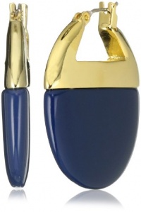 Kenneth Cole New York Modern Deco Blue Gypsy Hoop Earrings Kenneth Cole New York Modern Deco Blue Gypsy Hoop Earrings