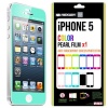 SQ 1 [Mercury] Matte Finish Color Screen Protector for Apple iPhone 5 (Turquoise / Mint)