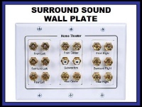 Datacomm 45-0069 7.1 Surround Sound 3-Gang Plate (White) Datacomm 45-0069 7.1 Surround Sound 3-Gang Plate (White)