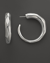 Sculpted sterling silver Glamazon hoops from Ippolita.