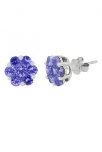 Effy Jewlery 14K White Gold Tanzanite & Diamond Earrings, 1.83 TCW