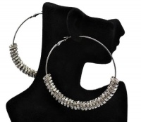 Basketball Wives POParazzi Inspired Ring Earrings Ier2011 Hematite 83mm Basketball Wives POParazzi Inspired Ring Earrings Ier2011 Hematite 83mm