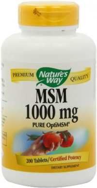 Nature's Way MSM 1000mg, 200 Tablets Nature's Way MSM 1000mg, 200 Tablets