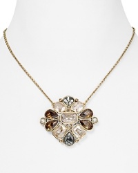 This elegant Carolee piece, detailed with a cluster of ornate stones recalls the romantic-look of an estate-piece, but modernized for now wear. This elegant Carolee piece, detailed with a cluster of ornate stones recalls the romantic-look of an estate-piece, but modernized for now wear.