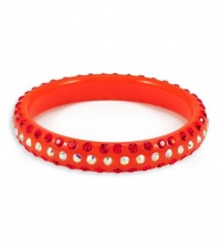 Round Orange Rainbow Swarovski Crystal Bangle Bracelet Round Orange Rainbow Swarovski Crystal Bangle Bracelet