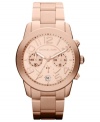 Style in full bloom: a rosy Mercer collection watch from Michael Kors.